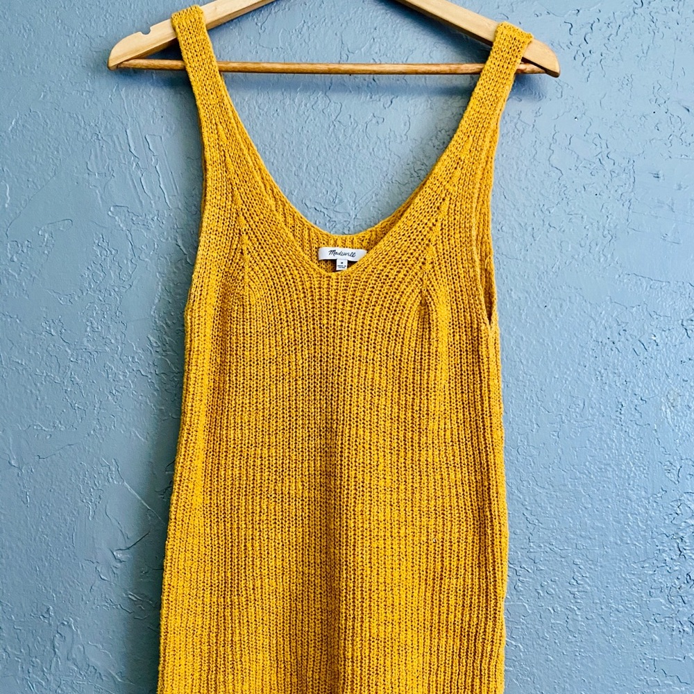 💛 MADEWELL knit mustard colored top 💛